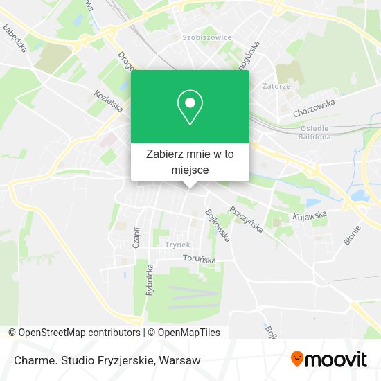 Mapa Charme. Studio Fryzjerskie