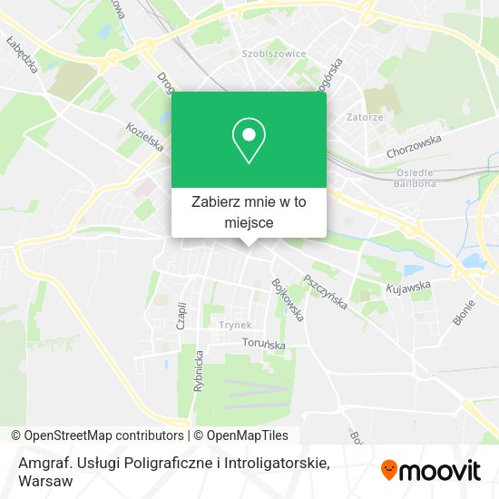 Mapa Amgraf. Usługi Poligraficzne i Introligatorskie