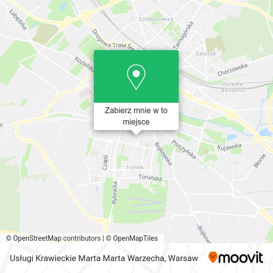 Mapa Usługi Krawieckie Marta Marta Warzecha