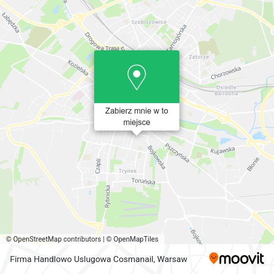 Mapa Firma Handlowo Uslugowa Cosmanail