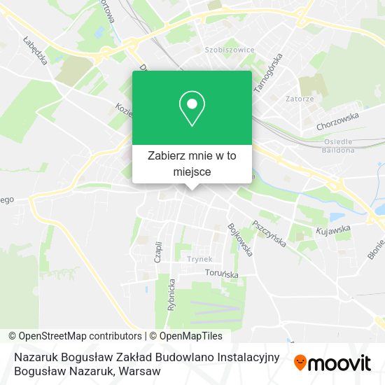 Mapa Nazaruk Bogusław Zakład Budowlano Instalacyjny Bogusław Nazaruk