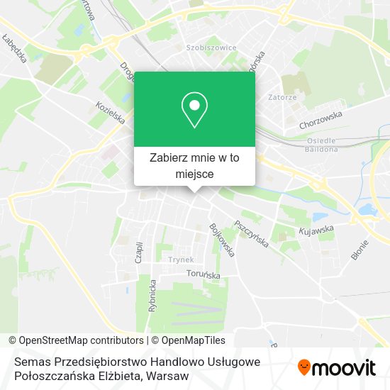 Mapa Semas Przedsiębiorstwo Handlowo Usługowe Połoszczańska Elżbieta