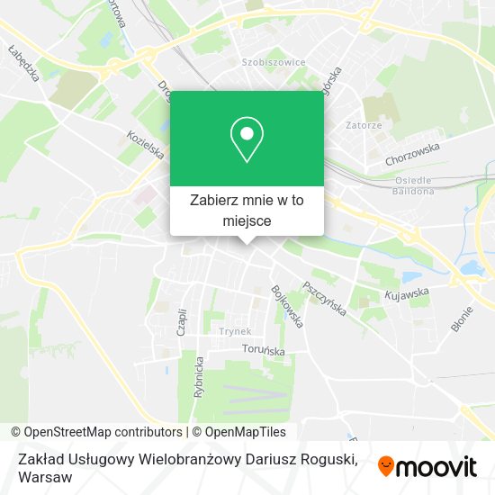 Mapa Zakład Usługowy Wielobranżowy Dariusz Roguski