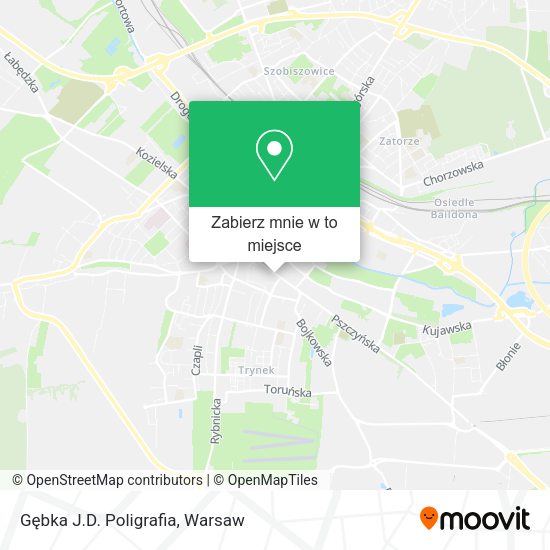 Mapa Gębka J.D. Poligrafia