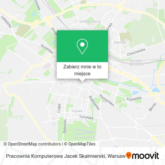 Mapa Pracownia Komputerowa Jacek Skalmierski