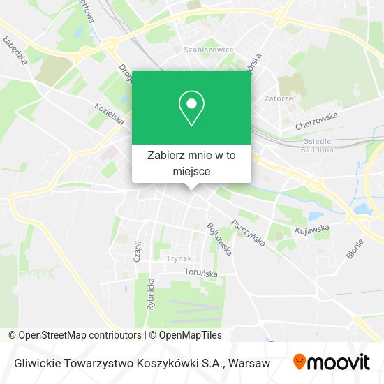 Mapa Gliwickie Towarzystwo Koszykówki S.A.