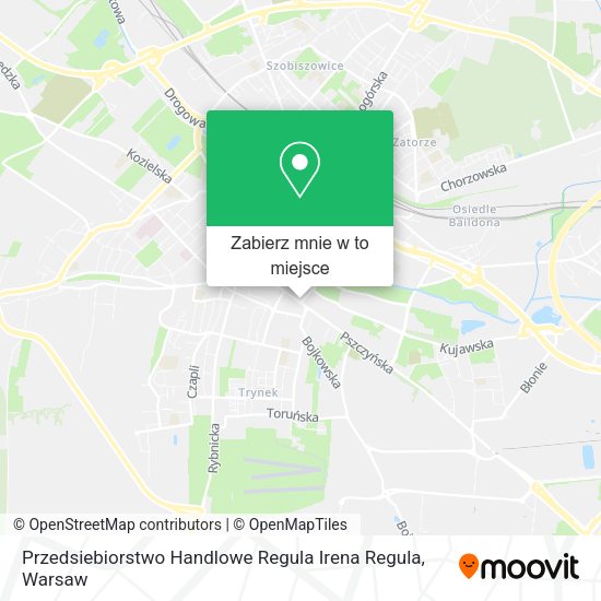 Mapa Przedsiebiorstwo Handlowe Regula Irena Regula