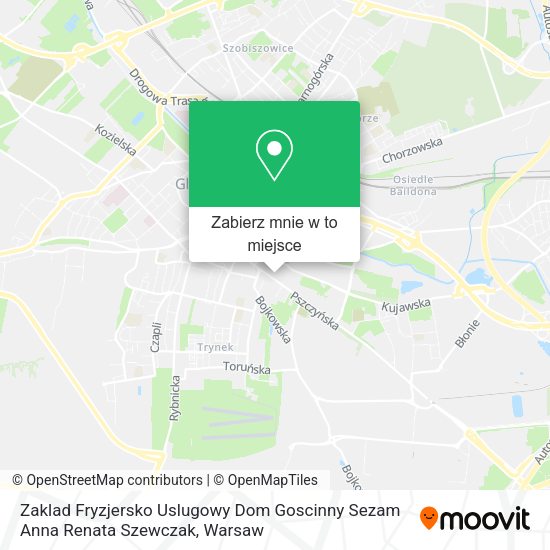 Mapa Zaklad Fryzjersko Uslugowy Dom Goscinny Sezam Anna Renata Szewczak