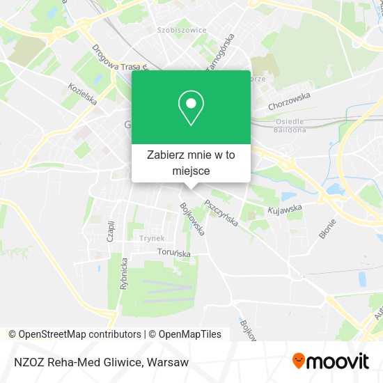 Mapa NZOZ Reha-Med Gliwice