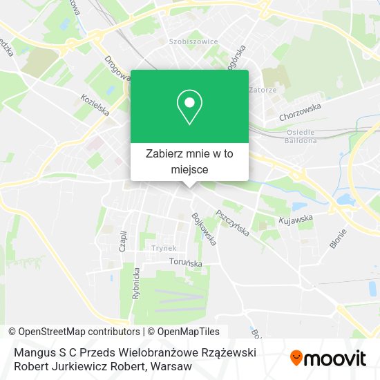 Mapa Mangus S C Przeds Wielobranżowe Rzążewski Robert Jurkiewicz Robert