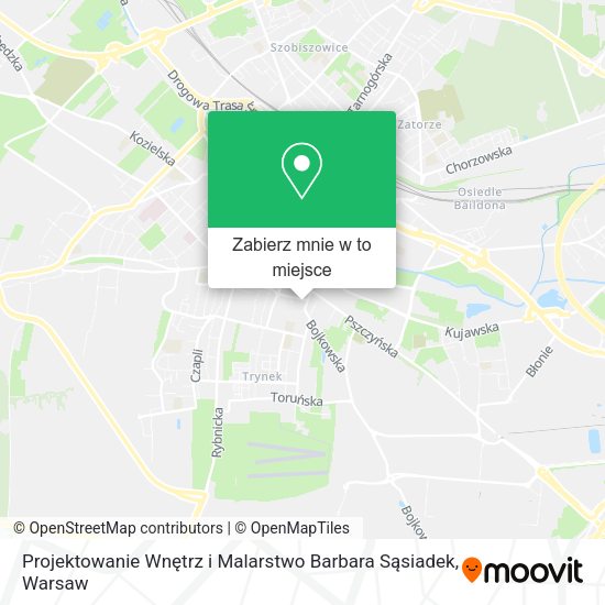 Mapa Projektowanie Wnętrz i Malarstwo Barbara Sąsiadek