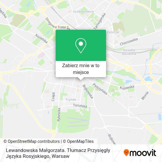 Mapa Lewandowska Małgorzata. Tłumacz Przysięgły Języka Rosyjskiego