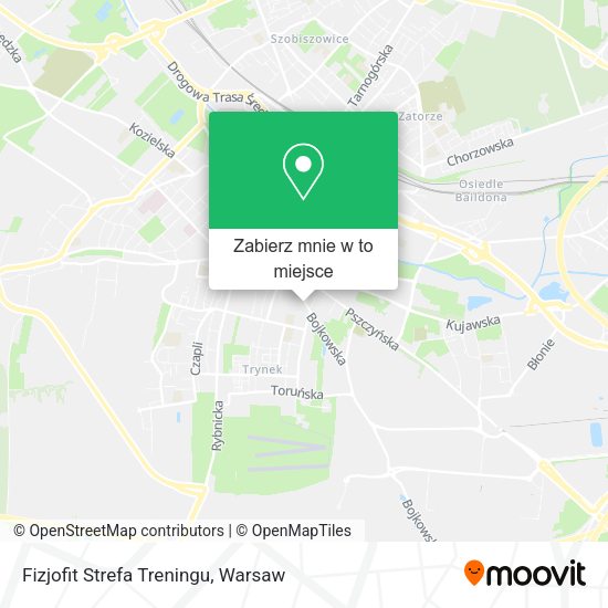 Mapa Fizjofit Strefa Treningu