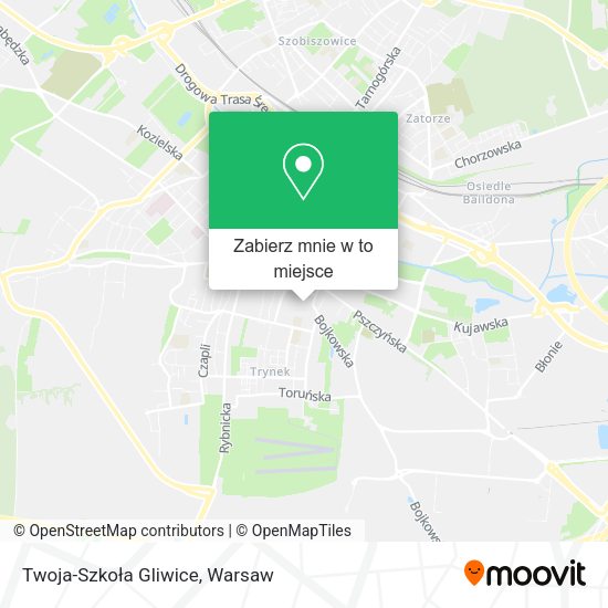 Mapa Twoja-Szkoła Gliwice