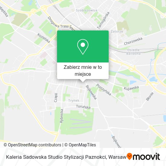 Mapa Kaleria Sadowska Studio Stylizacji Paznokci