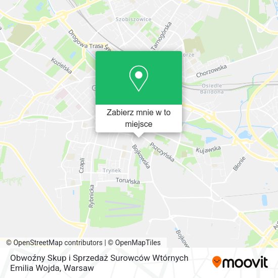 Mapa Obwoźny Skup i Sprzedaż Surowców Wtórnych Emilia Wojda