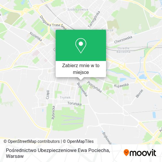 Mapa Pośrednictwo Ubezpieczeniowe Ewa Pociecha