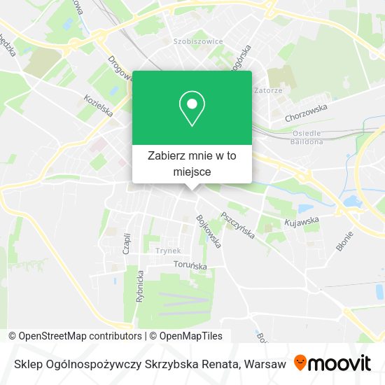 Mapa Sklep Ogólnospożywczy Skrzybska Renata