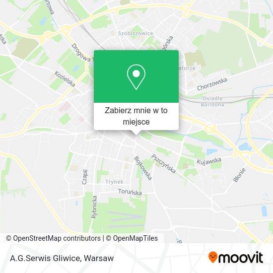 Mapa A.G.Serwis Gliwice