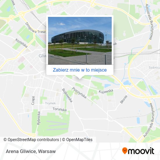 Mapa Arena Gliwice