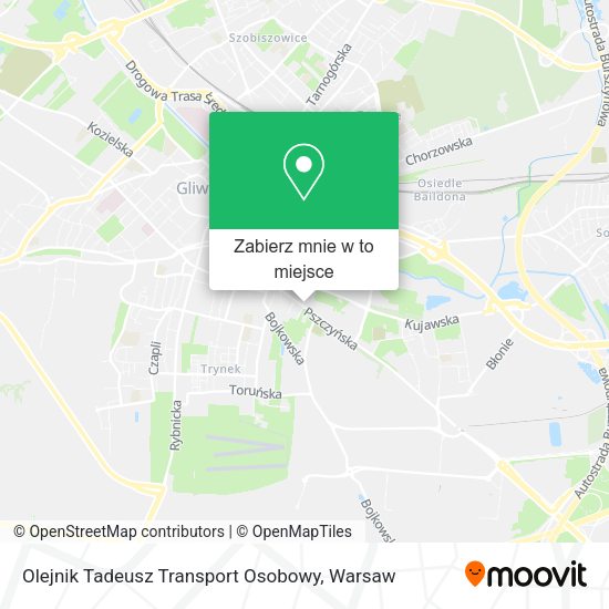 Mapa Olejnik Tadeusz Transport Osobowy