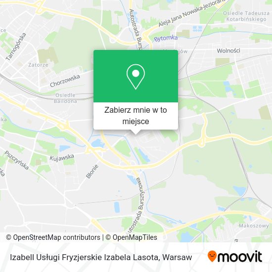 Mapa Izabell Usługi Fryzjerskie Izabela Lasota