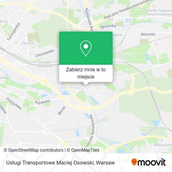 Mapa Usługi Transportowe Maciej Osowski