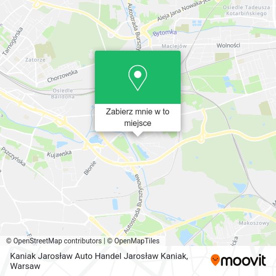 Mapa Kaniak Jarosław Auto Handel Jarosław Kaniak