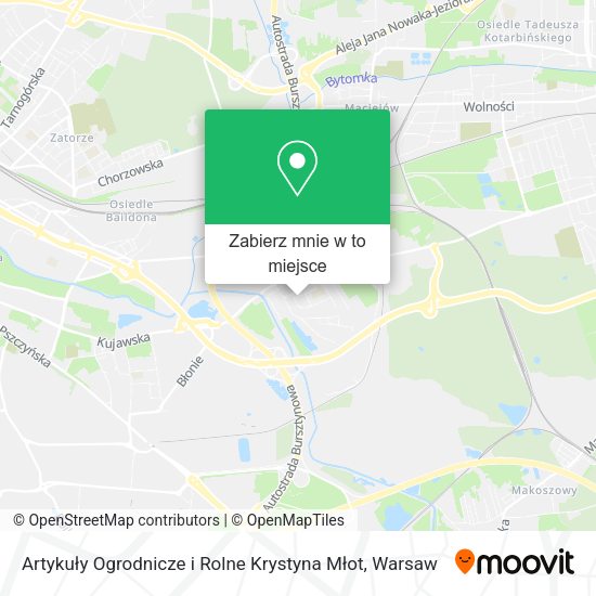 Mapa Artykuły Ogrodnicze i Rolne Krystyna Młot