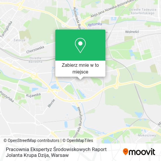 Mapa Pracownia Ekspertyz Środowiskowych Raport Jolanta Krupa Dzija