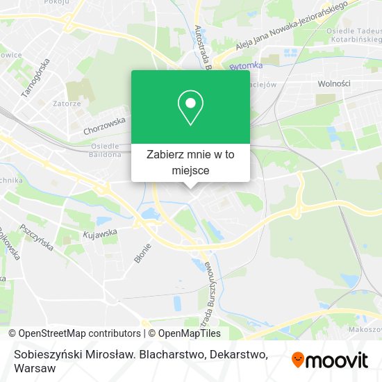 Mapa Sobieszyński Mirosław. Blacharstwo, Dekarstwo