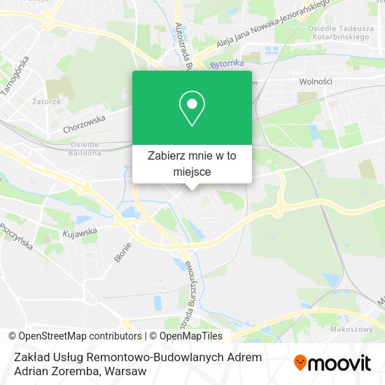 Mapa Zakład Usług Remontowo-Budowlanych Adrem Adrian Zoremba