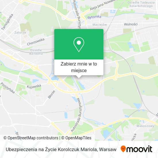 Mapa Ubezpieczenia na Życie Korolczuk Mariola