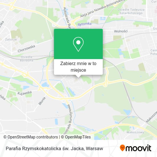 Mapa Parafia Rzymskokatolicka św. Jacka