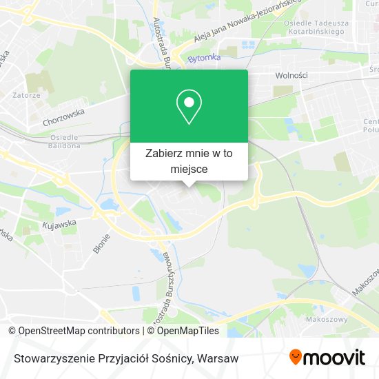 Mapa Stowarzyszenie Przyjaciół Sośnicy