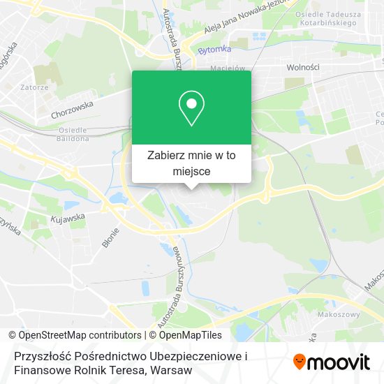 Mapa Przyszłość Pośrednictwo Ubezpieczeniowe i Finansowe Rolnik Teresa