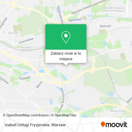 Mapa Izabell Usługi Fryzjerskie