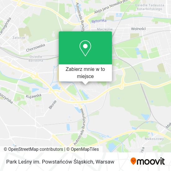 Mapa Park Leśny im. Powstańców Śląskich