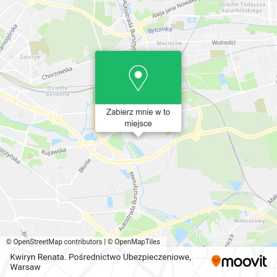 Mapa Kwiryn Renata. Pośrednictwo Ubezpieczeniowe