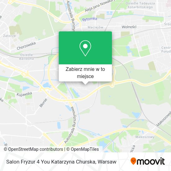 Mapa Salon Fryzur 4 You Katarzyna Churska