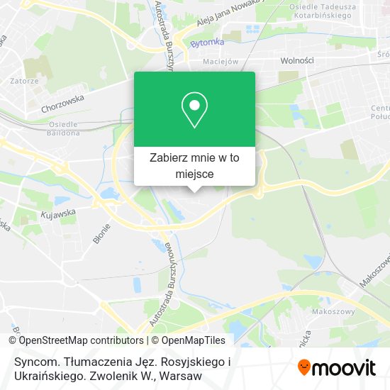 Mapa Syncom. Tłumaczenia Jęz. Rosyjskiego i Ukraińskiego. Zwolenik W.