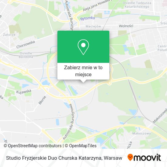 Mapa Studio Fryzjerskie Duo Churska Katarzyna