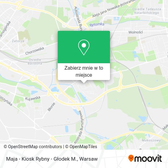 Mapa Maja - Kiosk Rybny - Głodek M.