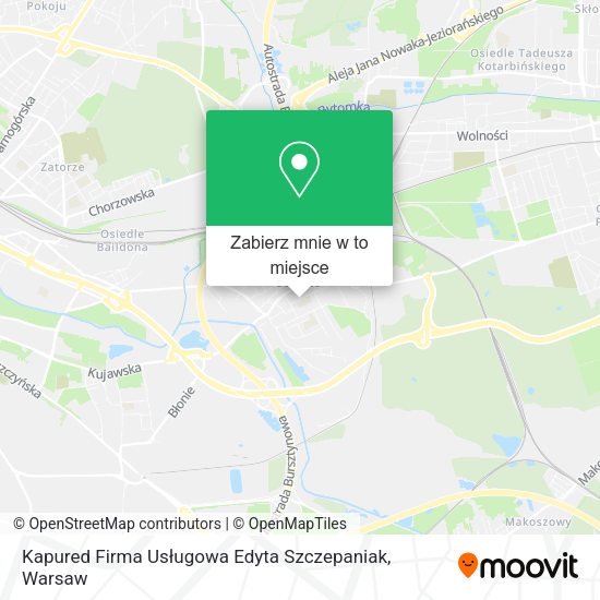 Mapa Kapured Firma Usługowa Edyta Szczepaniak