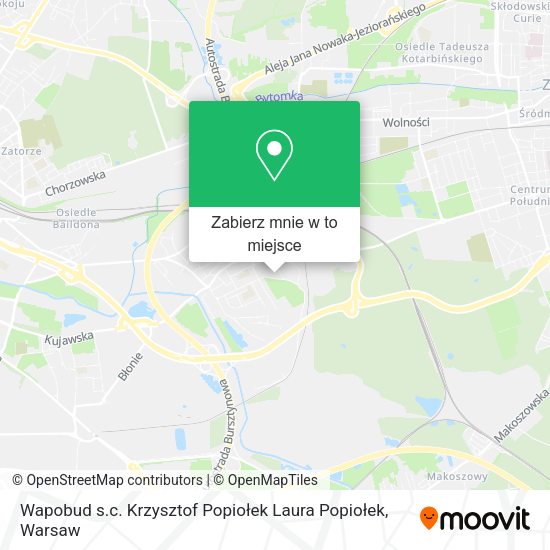 Mapa Wapobud s.c. Krzysztof Popiołek Laura Popiołek