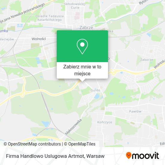 Mapa Firma Handlowo Uslugowa Artmot