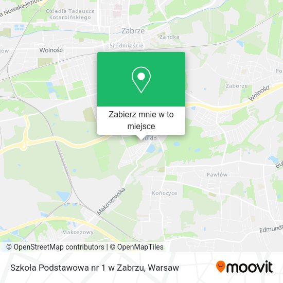 Mapa Szkoła Podstawowa nr 1 w Zabrzu