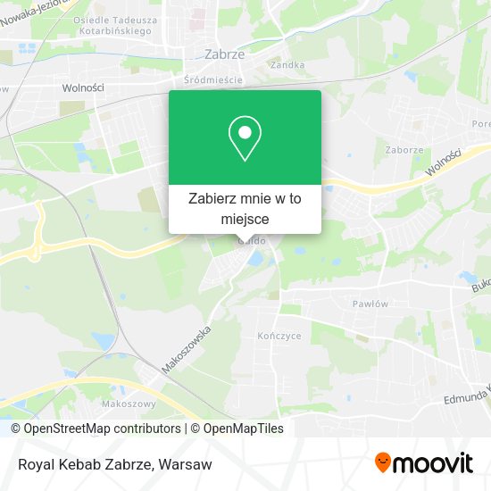 Mapa Royal Kebab Zabrze