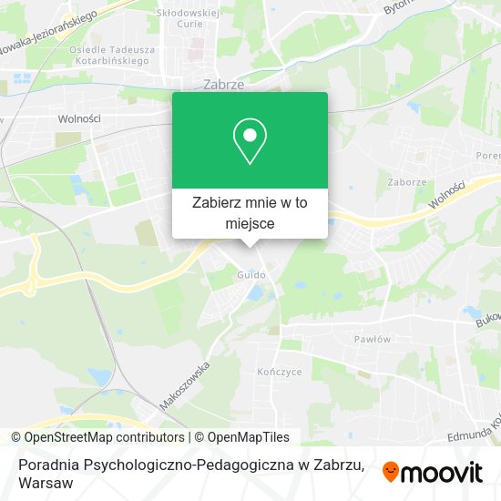 Mapa Poradnia Psychologiczno-Pedagogiczna w Zabrzu