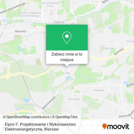 Mapa Elpro-7. Projektowanie i Wykonawstwo Elektroenergetyczne